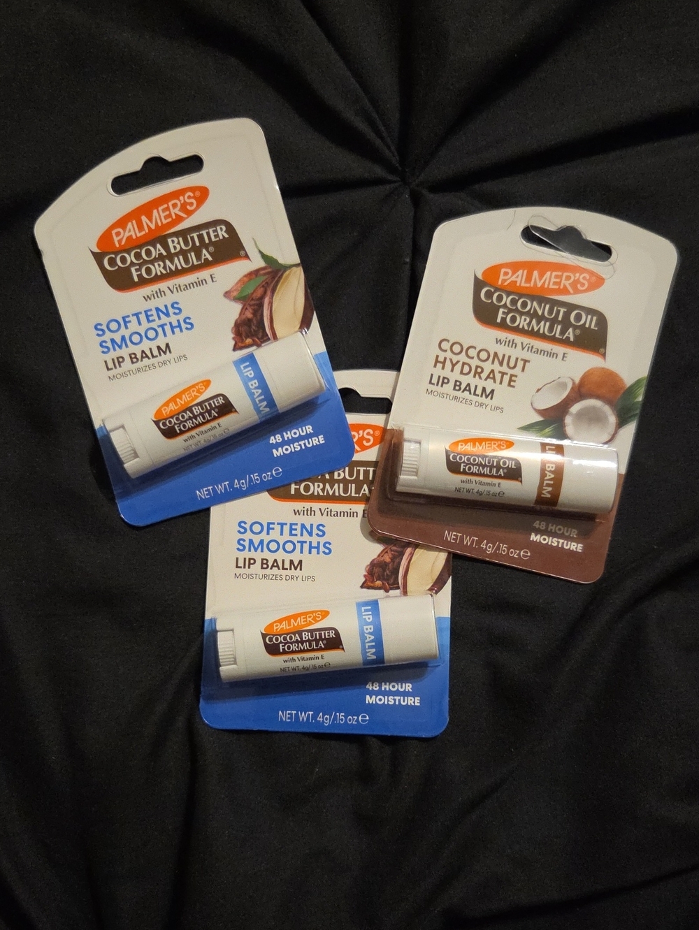 Cocoa Butter & Coconut Oil Lip Balm Trio